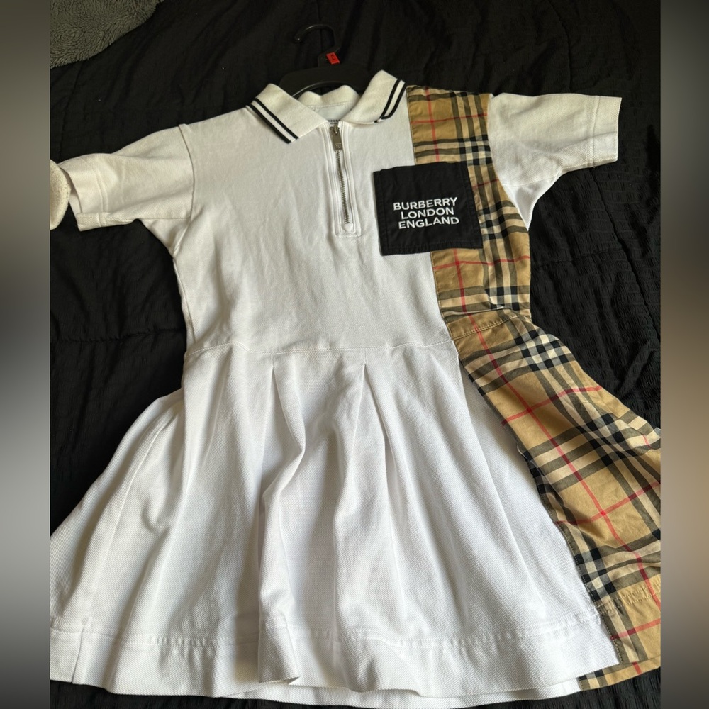White Burberry Dress